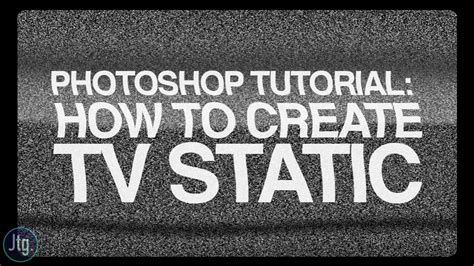 Photoshop CC Tutorial: How to Create TV Static Noise from scratch ...