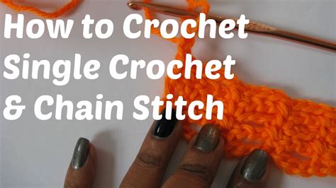 How To Crochet Single Crochet Chain Stitch YouTube