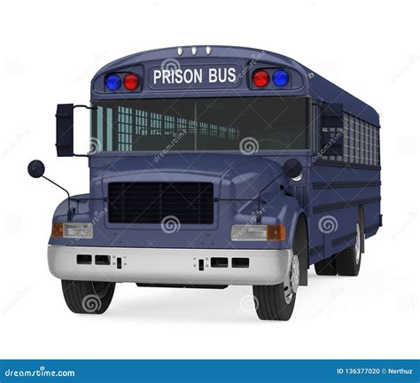 Prisoner Transport Bus Isolated Stock Illustration - Illustration of ...