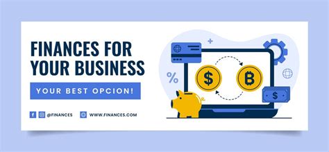 vector finances concept facebook cover template