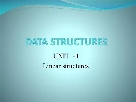 Ppt Data Structures Powerpoint Presentation Free Download Id 6974160