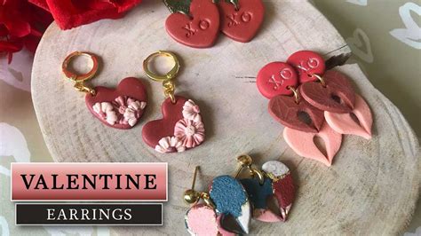 Polymer Clay Tutorial 72 Valentine Earrings YouTube