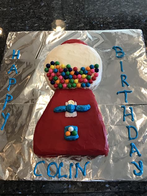 Gumball Cake Gumball Machine Cake Birthday Candles Gumball Machine