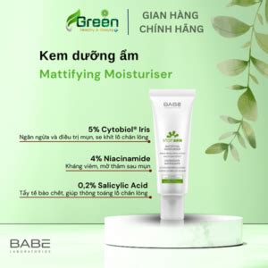Kem D Ng M Cho Da D U M N Babe Stop Akn Mattifying Moisturiser H