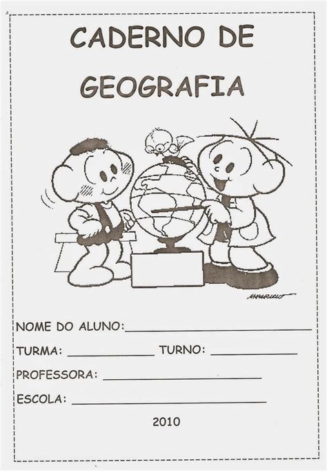 Capas De Trabalho De Geografia Feito A Mão Braincp