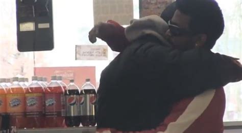 Watch moment stranger gives homeless man ‘winning’ lottery ticket