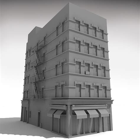 Nyc Building 3 3d C4d