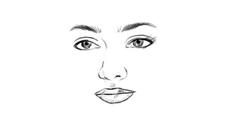 Sketch Nose And Lips At Explore Collection Of