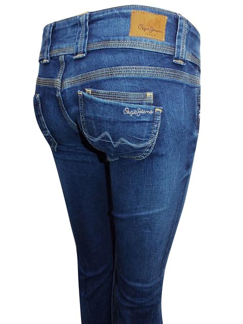 Pepe Jeans Pepe Jeans Blue Denim Venus Low Rise Regular Fit