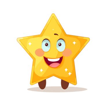 Jewish Star, Sticker Clipart Cartoon Vector Yellow Star With Big Eyes, Sticker, Clipart PNG and ...