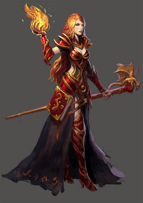 Fire Mage By Beaver Skin On Deviantart