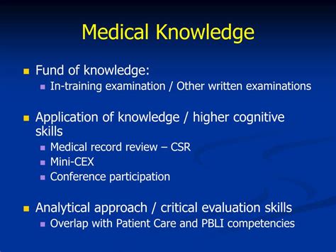 Ppt Acgme General Competencies Evaluation Methods Powerpoint