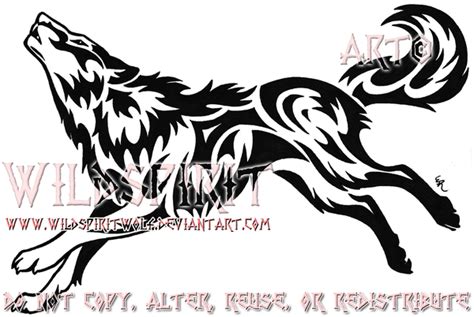 Fierce Howling Wolf Tattoo by WildSpiritWolf on deviantART | Howling wolf tattoo, Tribal wolf ...