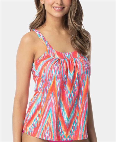 Coco Reef Tie Dye Ibiza Bra Sized Tankini Top Macys