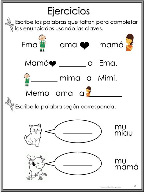 50 Ejercicios De Lecto Escritura Para Preescolar Y Primaria 001 Imagenes Educativas