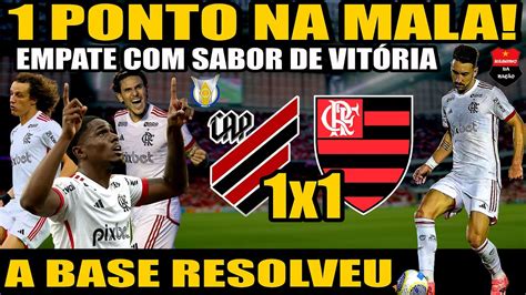 PÓS JOGO ATHLETICO PR 1X1 FLAMENGO EMPARTE SABOR DE VITÓRIA E 1