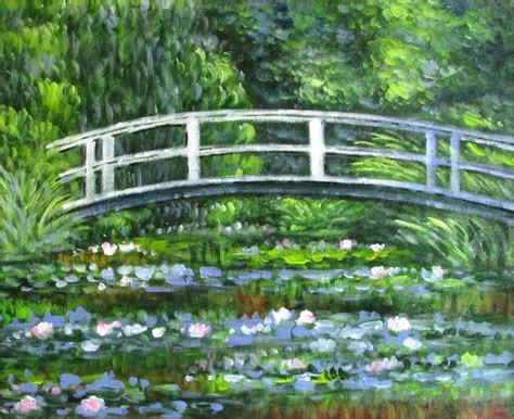 Monet Water Lilies Bridge