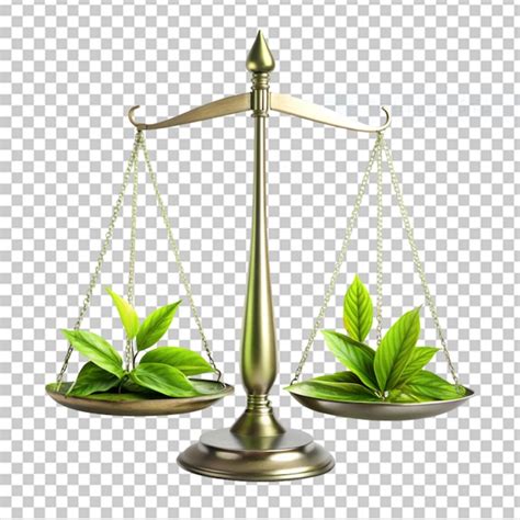 Premium Psd Environmental Law Scales On Transparent Background