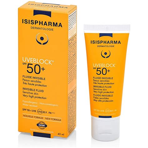 Isispharma Uveblock 50 Fluide Invisible Spf 50 40 Ml