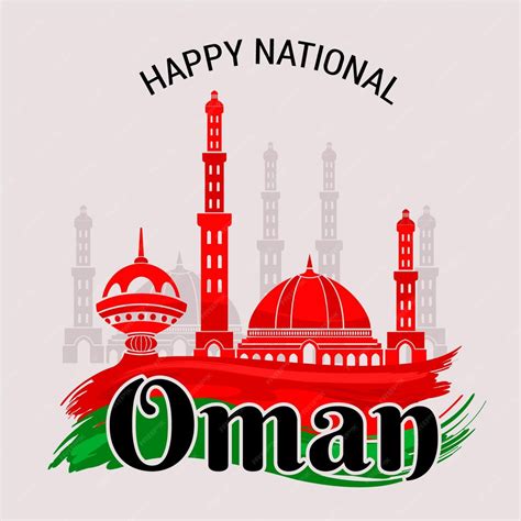 Premium Vector Flat Design National Day Of Oman