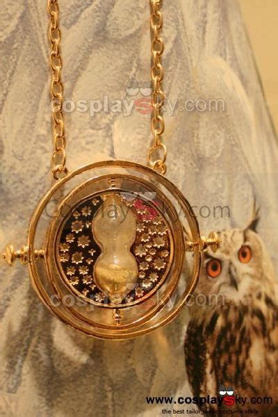 Harry Potter Hermione Granger Time Turner Rotating Hourglass Halskette