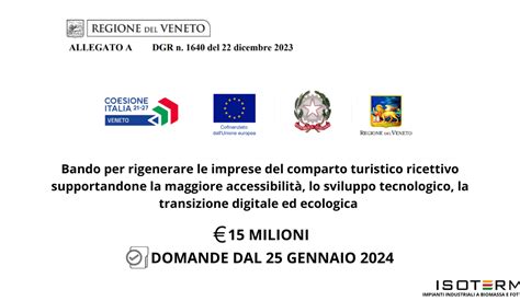 VENETO BANDO DA 15 MILIONI DI EURO PER RIGENERARE LE IMPRESE DEL