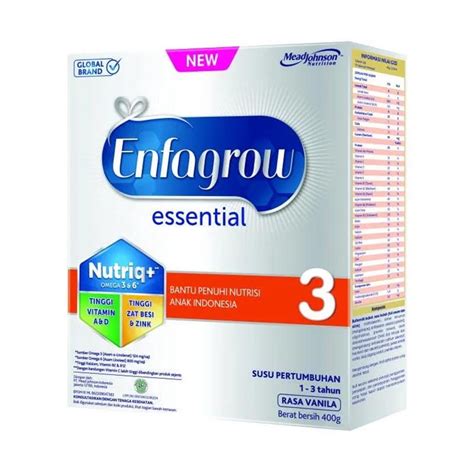 Jual ENFAGROW ESSENTIAL 3 400GR VANILLA Shopee Indonesia