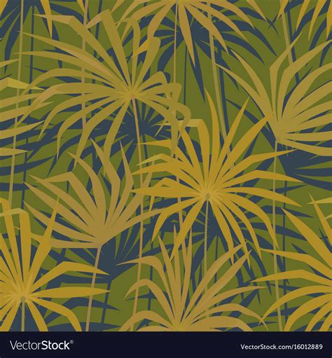 Tropical Palm Leaves Seamless Pattern Royalty Free Vector