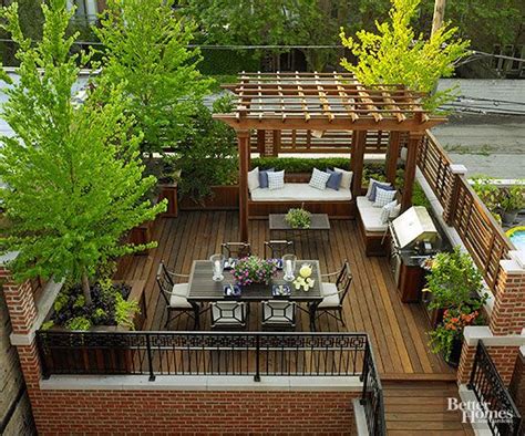 17 Creative Rooftop Deck Ideas for Big and Small Spaces | Roof garden ...