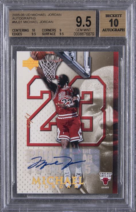 Lot Detail - 2005-06 Upper Deck #MJ31 Michael Jordan Signed Card (#1/1 ...