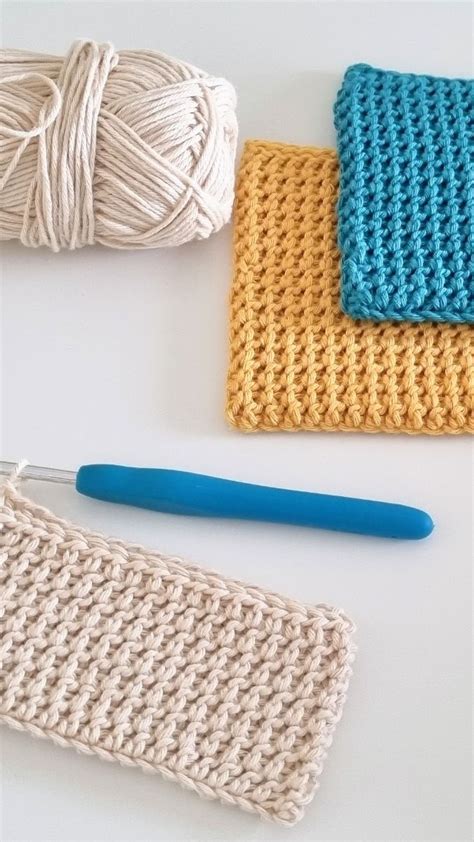 Modern Square Crochet Coasters