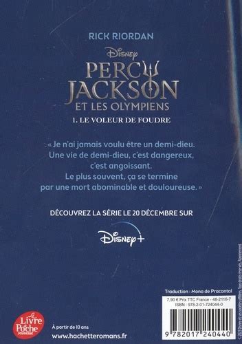 Percy Jackson Et Les Olympiens Tome 1 Le Voleur De Rick Riordan