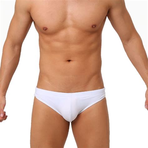 Sexy Men S Solid Bikini Swimwear Swim Briefs Swimsuit Low Rise Swimming