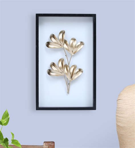 Buy Iron Oma Leaf Metal Wall Art By Vedas Online Floral Metal Art Metal Wall Art Home