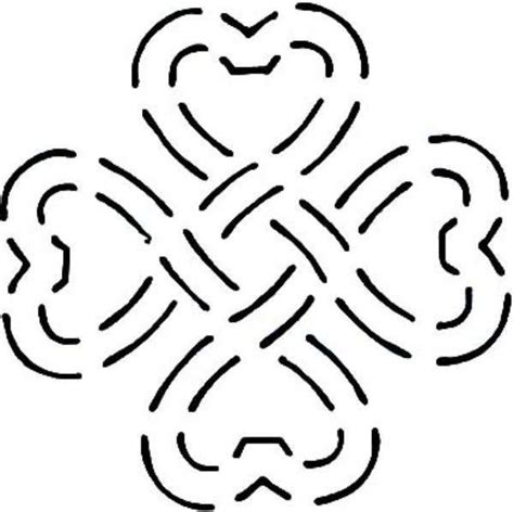 Quilt Stencil Celtic Heart Knot By Darnell Kathryn Heart Quilt Celtic Quilt Quilting Stencils