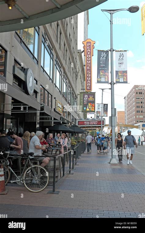 The Playhouse Theater District Along Euclid Avenue In Downtown