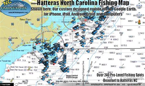 North Carolina Fishing Spots Maps - Inshore, Offshore GPS spots