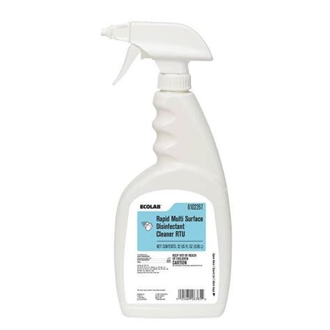 Ecolab Rapid Multi Surface Disinfectant Cleaner Rtu 6 32 Fl Oz Hd Supply