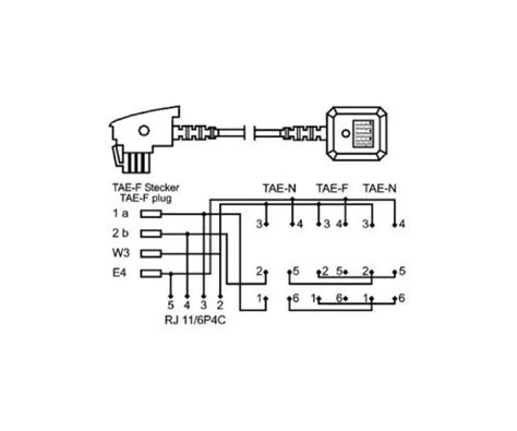 Mag Kabel Dinic Telefonadapter Tae F Auf Nfn Rj M Box Tae F