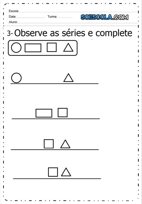 Atividades Formas Geométricas Para Imprimir Baixe Em Pdf