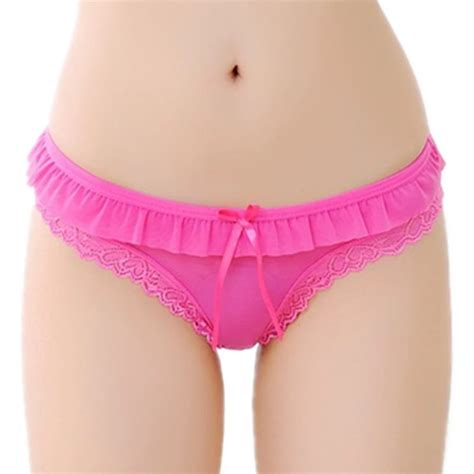 Buy 7 Colors Ruffles Sexy Panties Lace G String Women