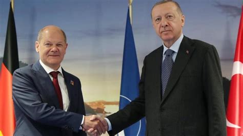 Cumhurba Kan Erdo An Almanya Ba Bakan Olaf Scholz Ile G R T Son