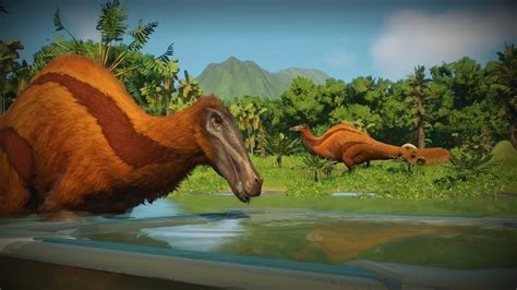 Deinocheirus Exhibit Jurassic World Evolution 2 Prehistoric Island Youtube