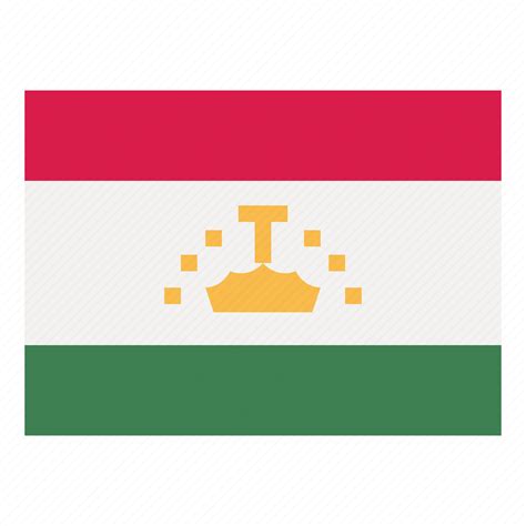 Tajikistan Flag Nation World Country Icon Download On Iconfinder