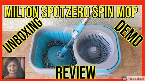 Milton SPOTZERO E Elite SPIN MOP Unboxing Demo Review ENGLISH