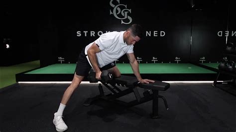Bench Supported Single Arm Dumbell Row Youtube