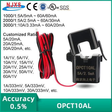 Mini Precision Split Core Current Transformer Open Type Ct Ac 1a 5a 10a