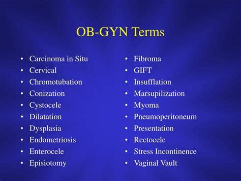 Ppt Introduction To Obstetrics And Gynecology Powerpoint Presentation