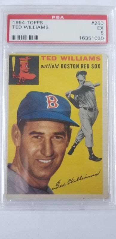 1954 Topps Ted Williams PSA 5 250 Boston Red Sox Boston Red Sox