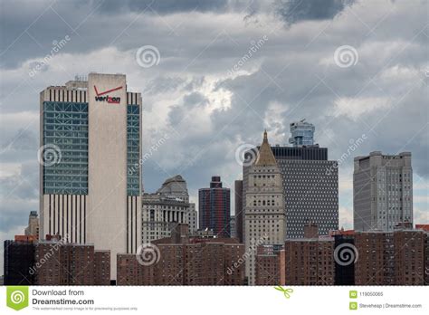 Verizon Central Office And Building In New York Editorial Image Image